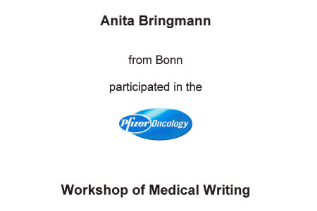Zertifikat Workshop Medizinisches Schreiben